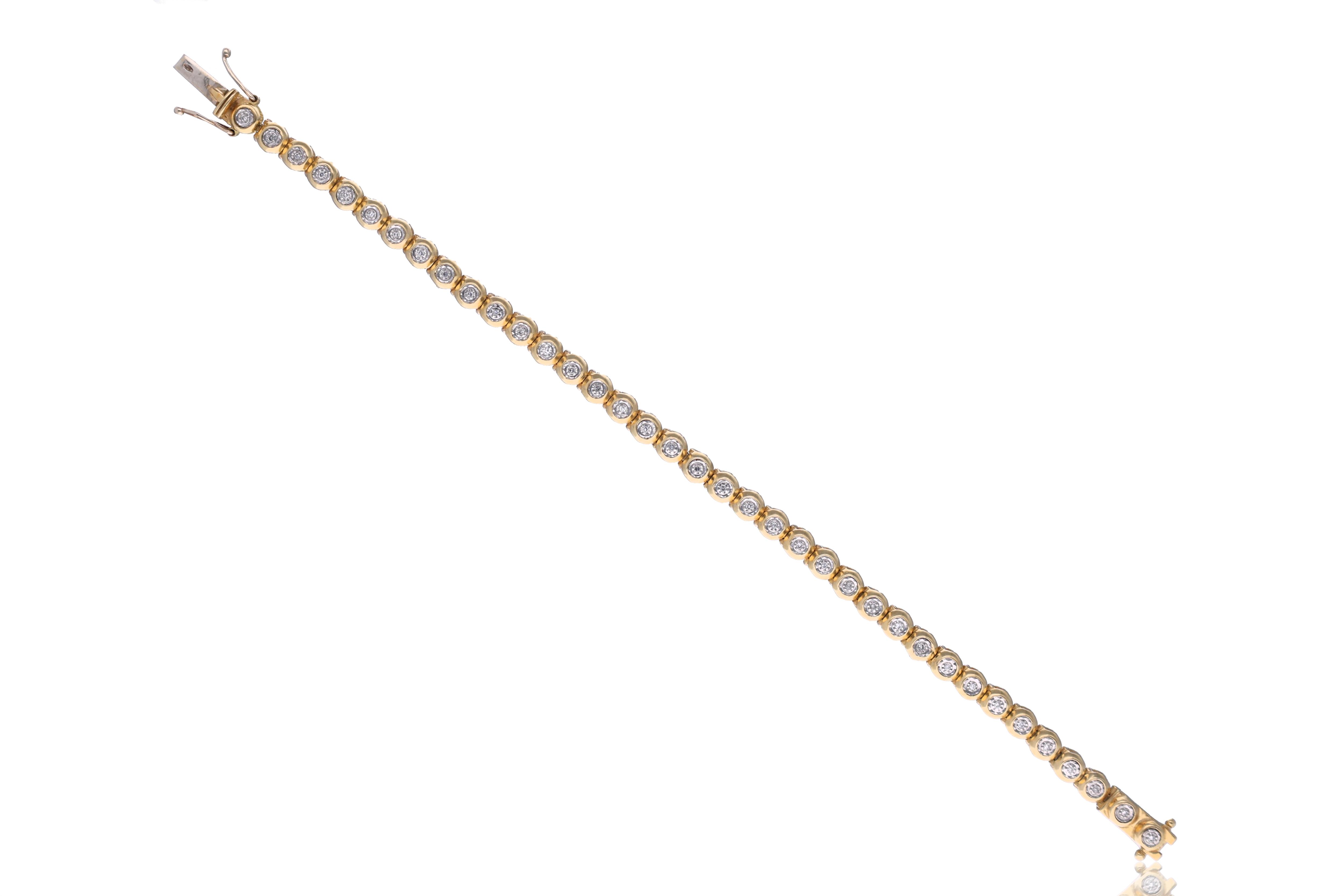 Bracciale tennis con diamanti - Asta Preziosi