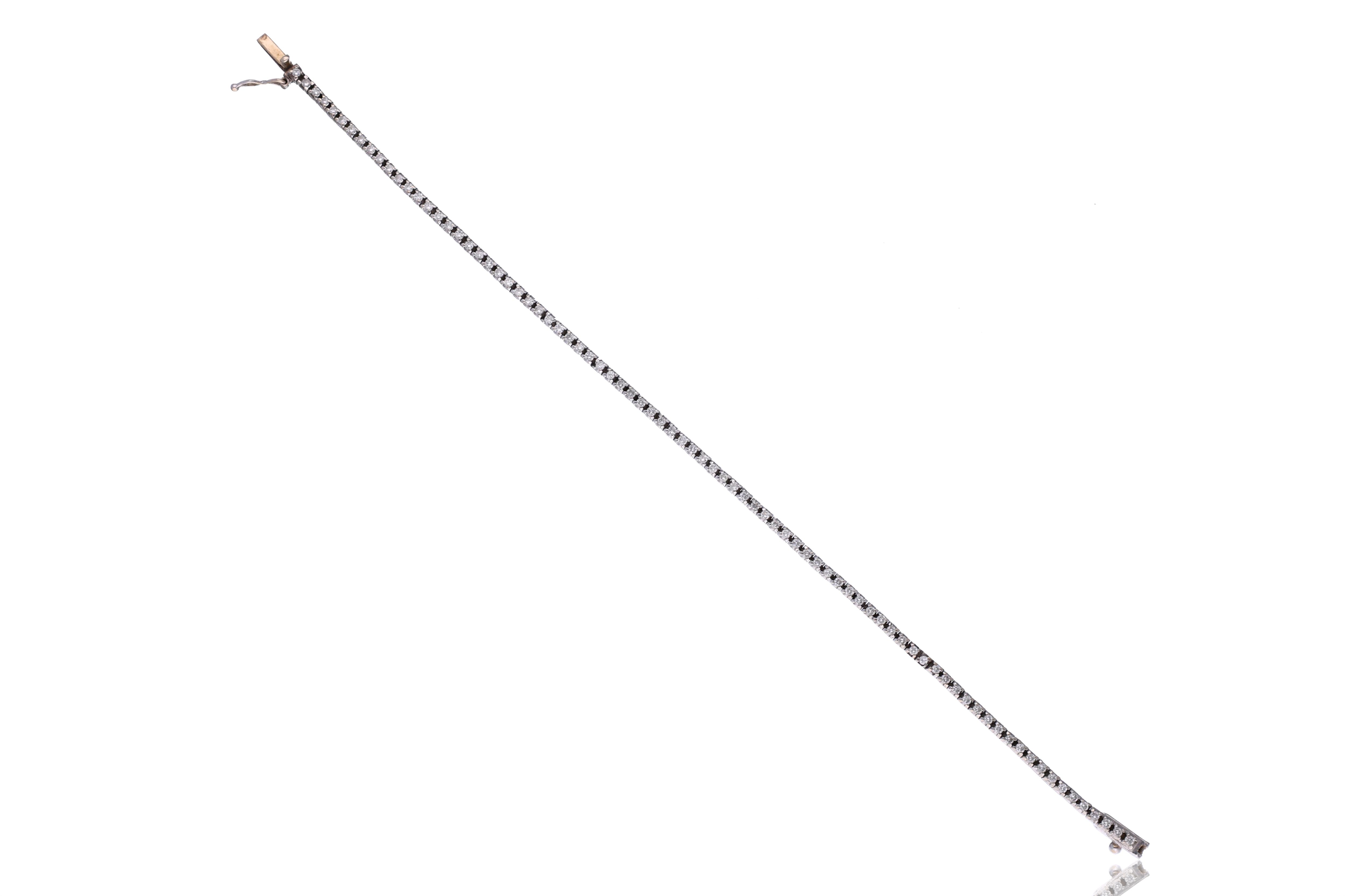 Bracciale tennis con diamanti - Asta Preziosi
