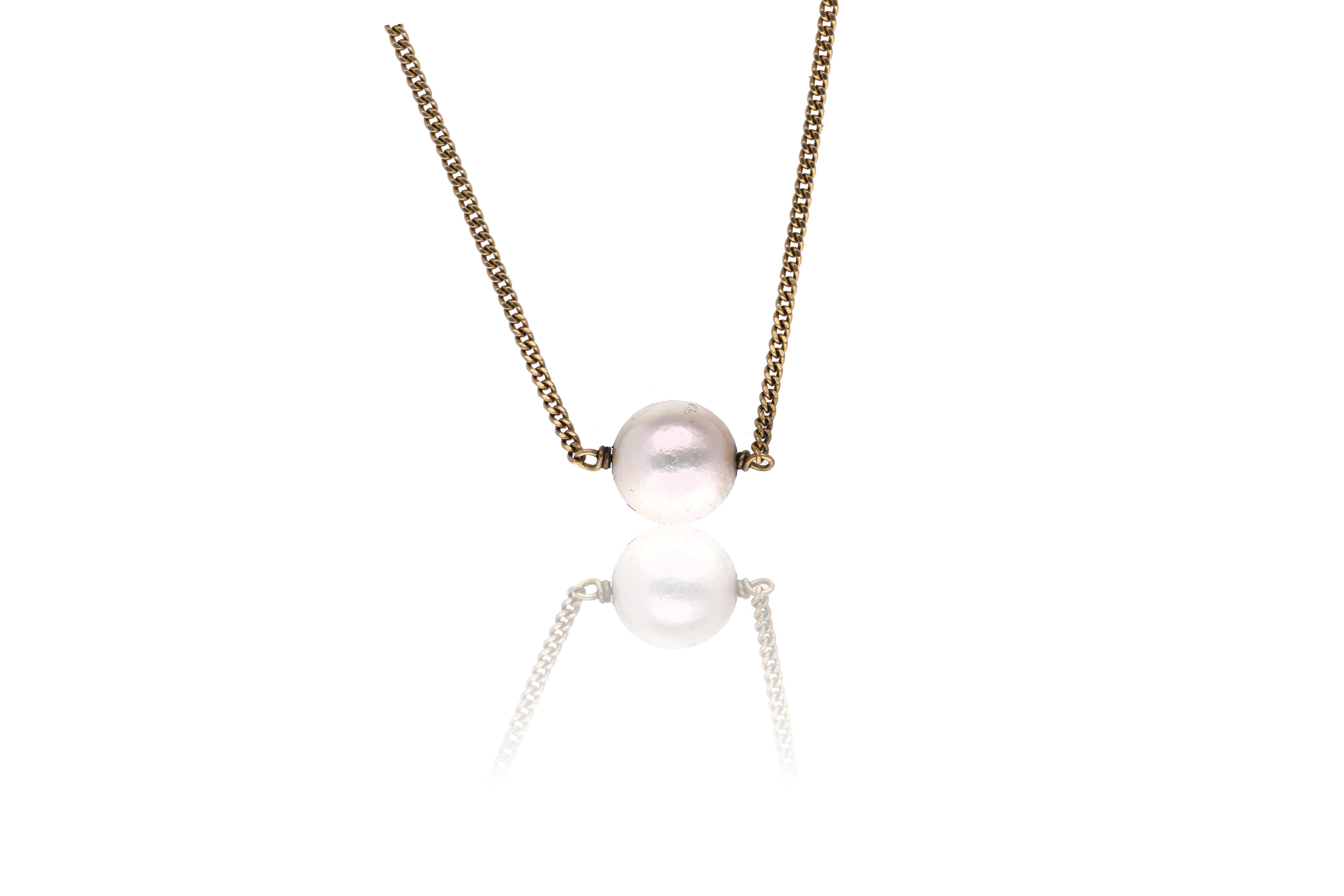 Collana con perla - Asta Preziosi