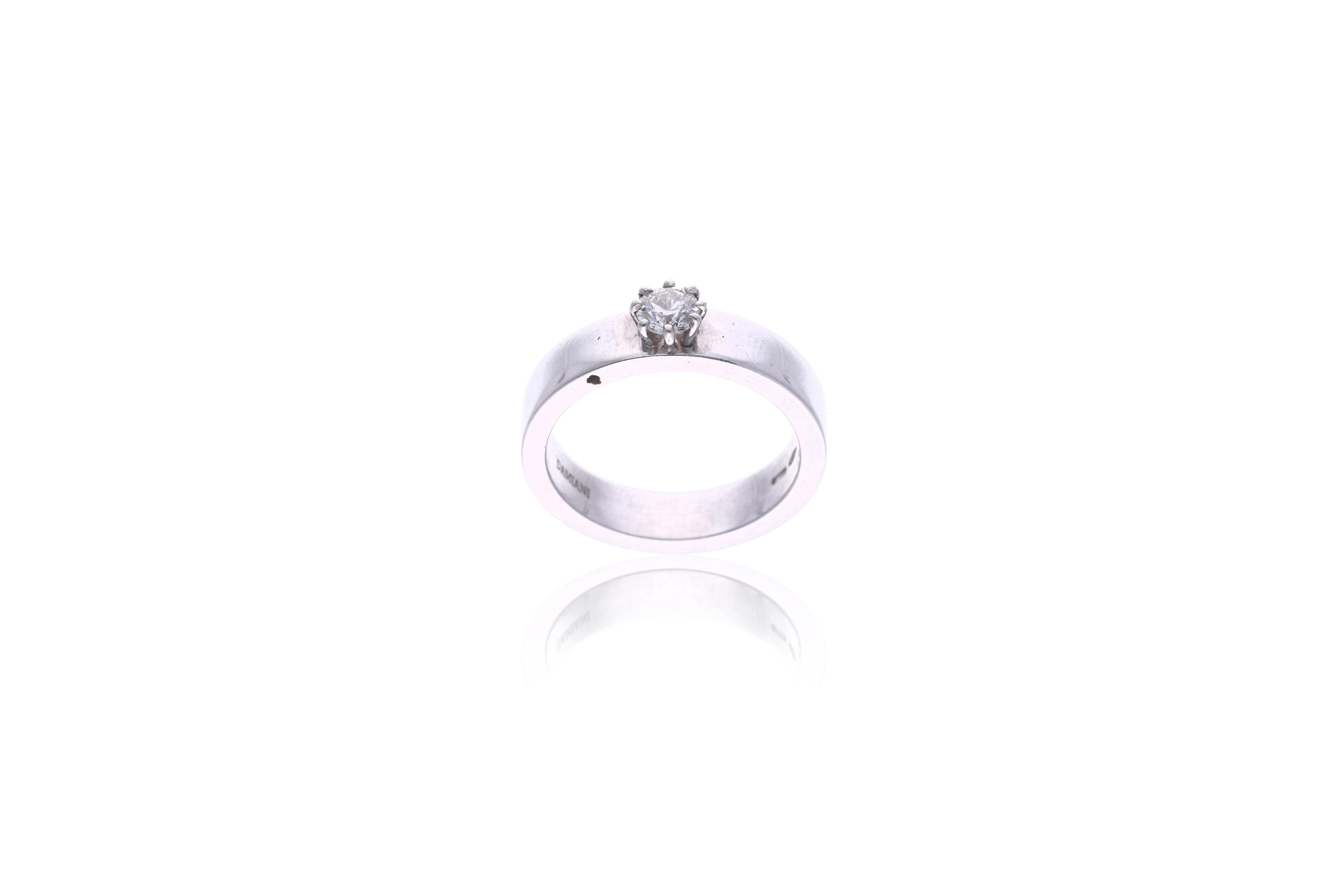 Damiani, anello con diamante - Asta Preziosi