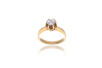 Anello con diamante - Asta Tesoro
