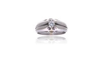 Anello con diamante - Asta Tesoro