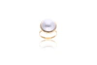 Anello con perla mabé - Asta Tesoro