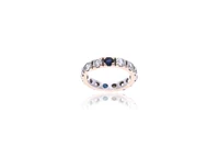 Anello con zaffiri e diamanti - Asta Tesoro