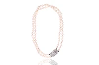 Collana di perle coltivate e diamanti - Asta Tesoro Collana di perle coltivate e diamanti - Asta Tesoro