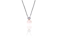 Collana e pendente con diamante e perla coltivata - Asta Tesoro Collana e pendente con diamante e perla coltivata - Asta Tesoro