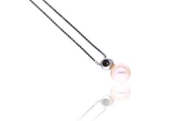 Collana e pendente con diamante e perla coltivata - Asta Tesoro Collana e pendente con diamante e perla coltivata - Asta Tesoro