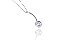 Collana e pendente con diamanti e pietra - Asta Tesoro Collana e pendente con diamanti e pietra - Asta Tesoro