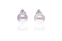 Paio di orecchini con perle South Sea e diamanti - Asta Tesoro Paio di orecchini con perle South Sea e diamanti - Asta Tesoro