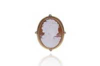 Spilla/ciondolo con cammeo e diamanti - Asta Tesoro Spilla/ciondolo con cammeo e diamanti - Asta Tesoro