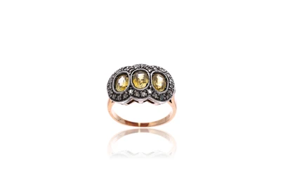 Anello con diamanti e pietre - Asta Tesoro Anello con diamanti e pietre - Asta Tesoro
