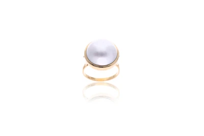 Anello con perla mabé - Asta Tesoro