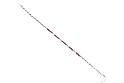 Bracciale con diamanti e rubini - Asta Tesoro