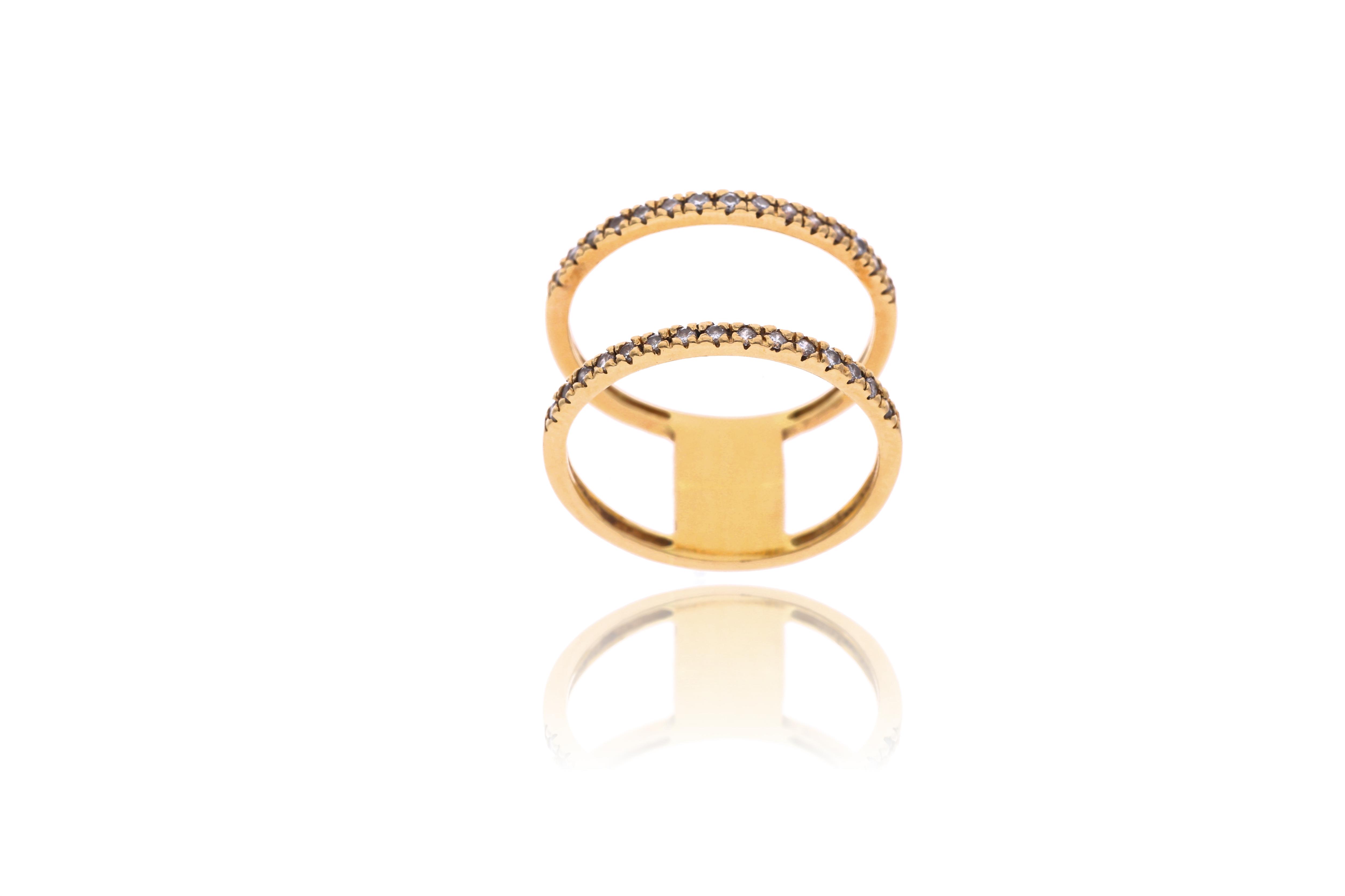 Anello con diamanti - Asta Tesoro