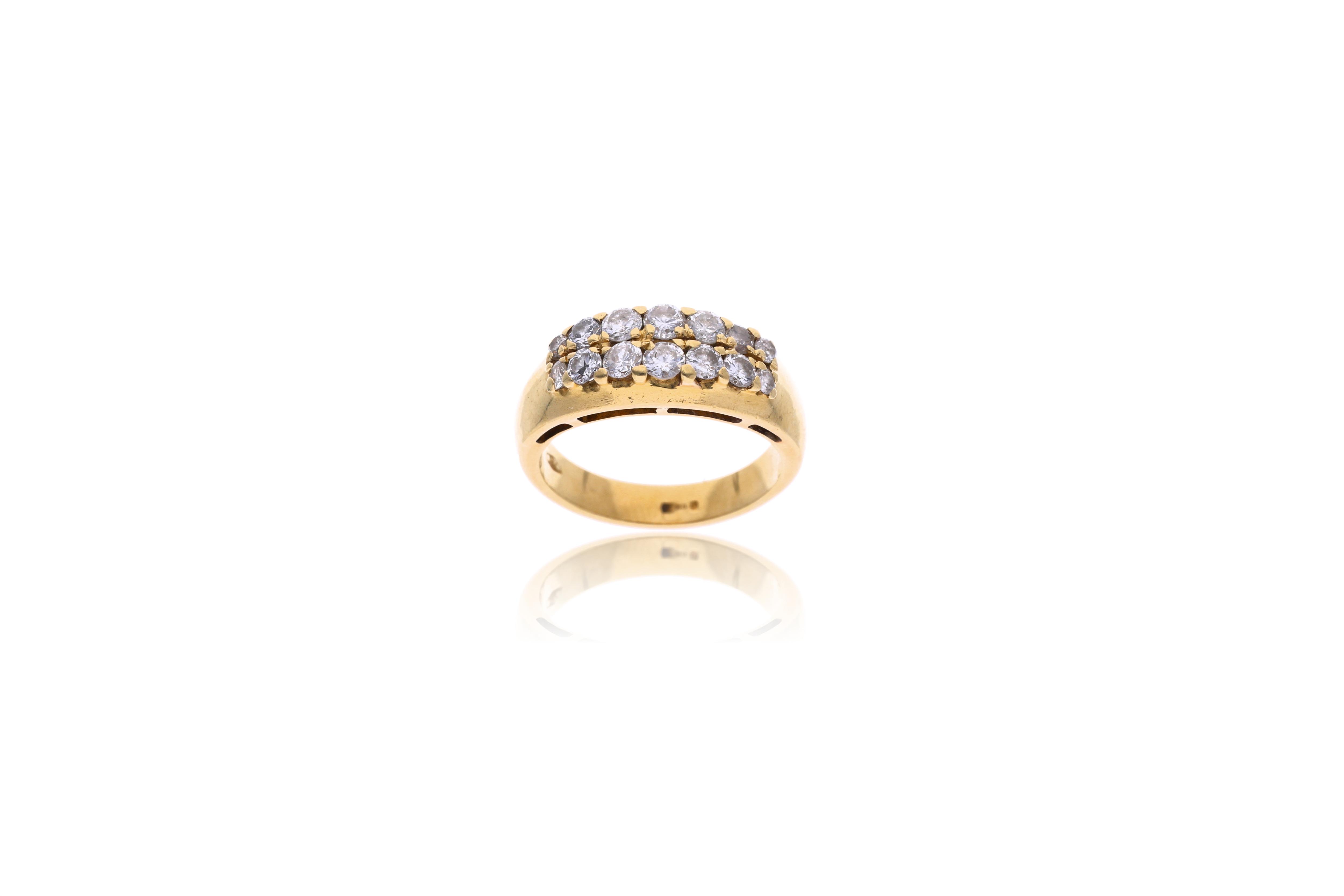Anello con diamanti - Asta Tesoro