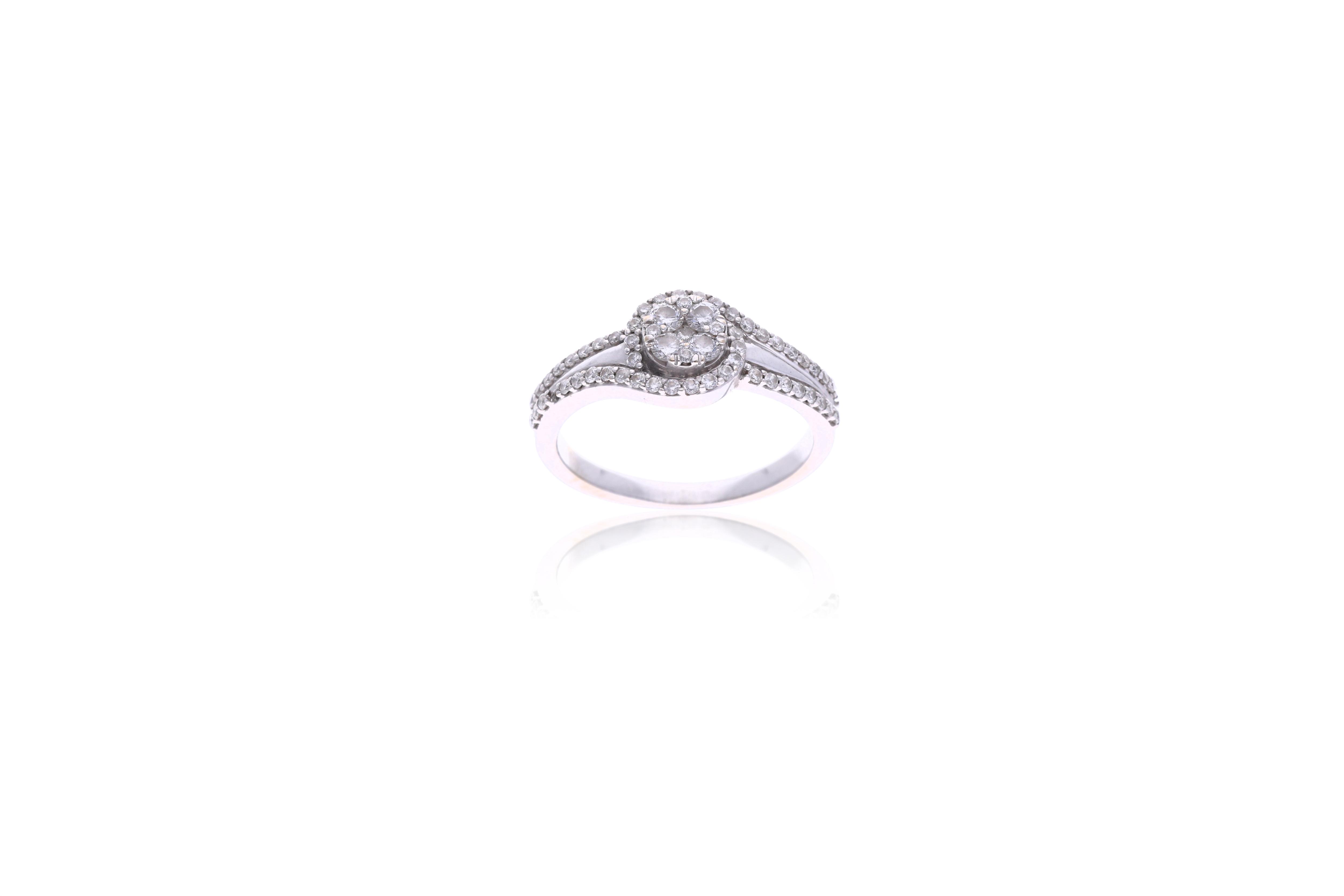 Anello con diamanti - Asta Tesoro