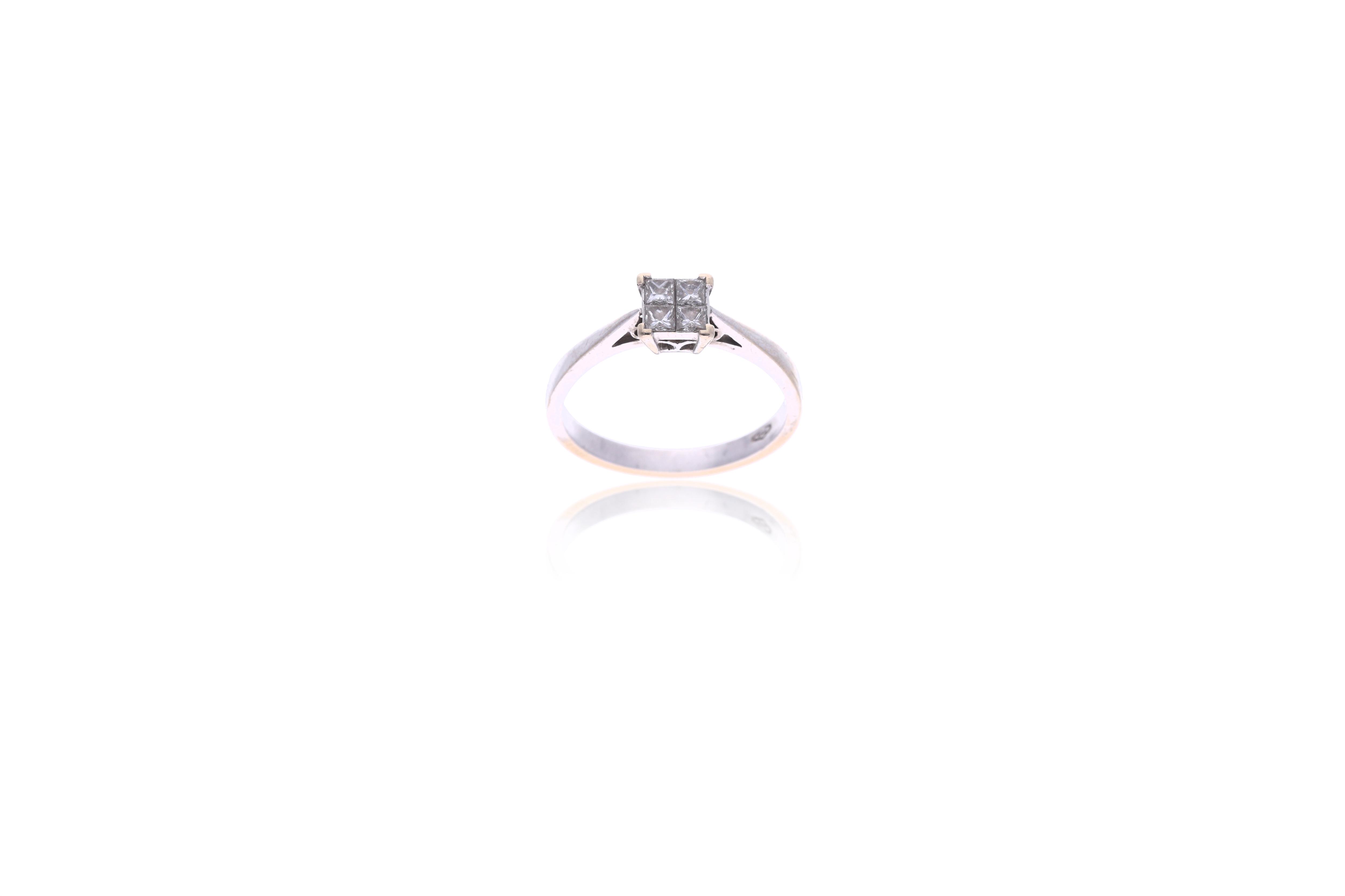 Anello con diamanti - Asta Tesoro
