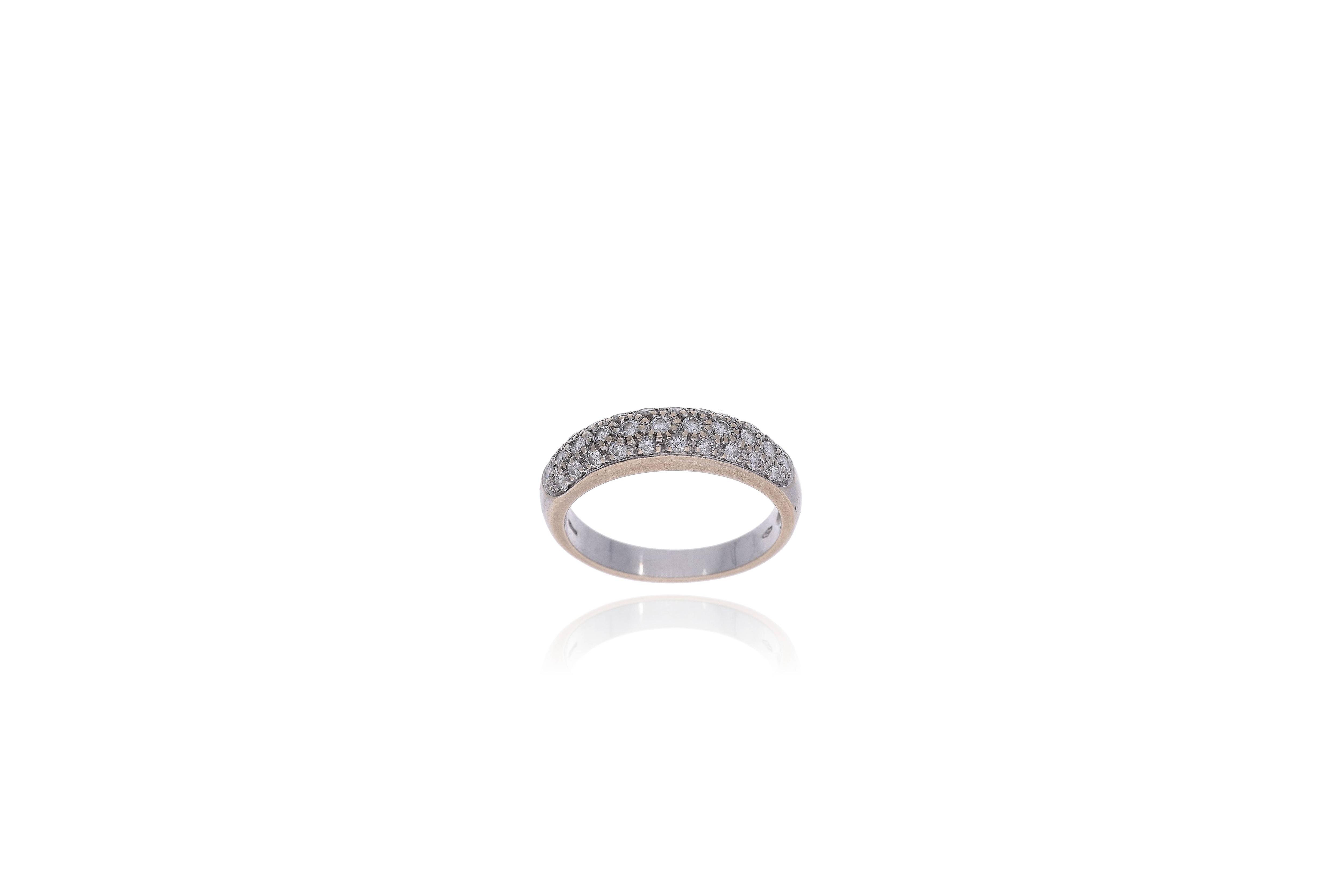 Anello con diamanti - Asta Tesoro
