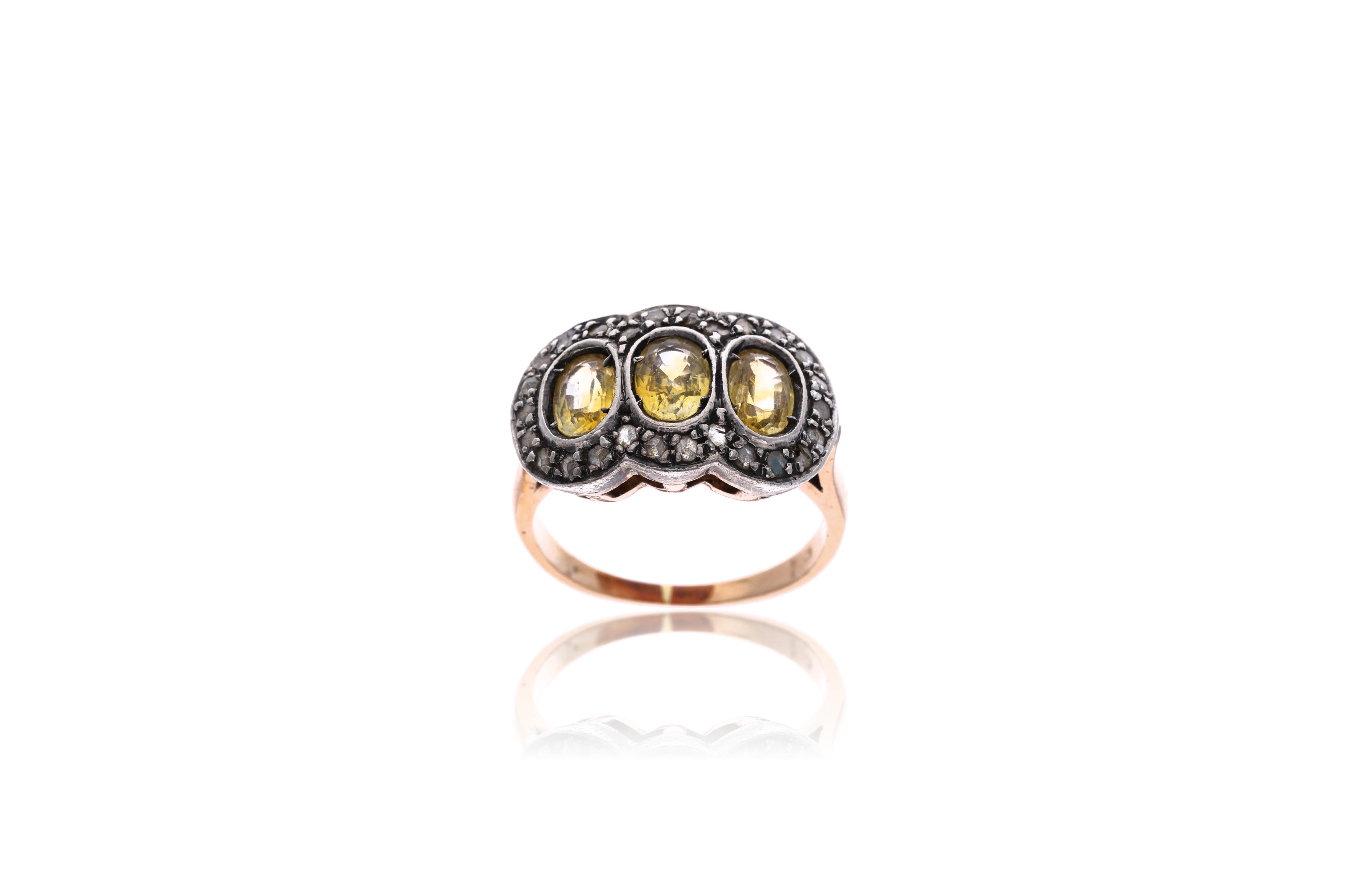 Anello con diamanti e pietre - Asta Tesoro