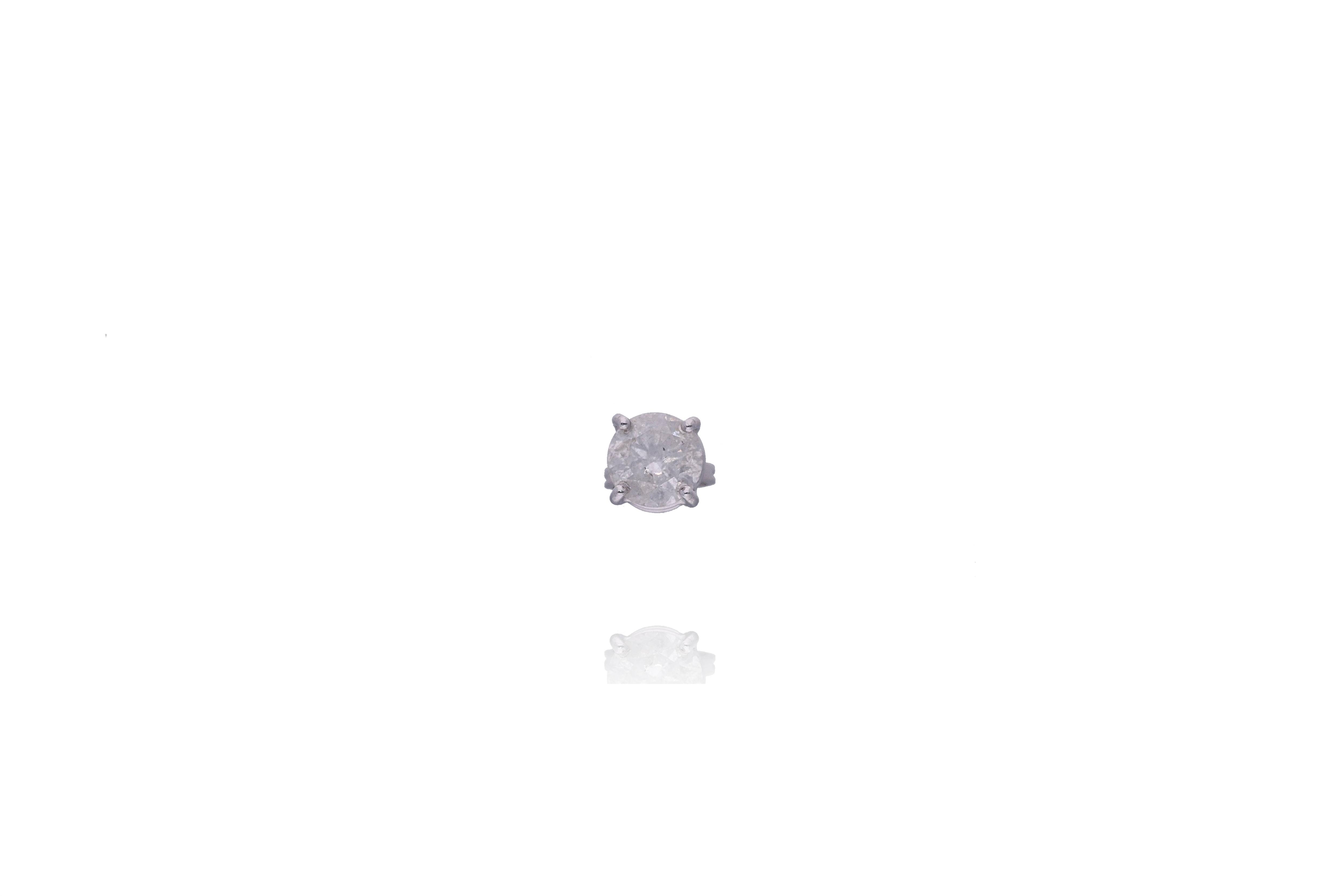 Mono orecchino con diamante - Asta Tesoro