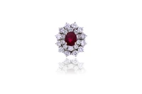 Anello con diamanti e pietra - Asta Preziosi Anello con diamanti e pietra - Asta Preziosi