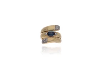 Anello con diamanti e zaffiro - Asta Preziosi Anello con diamanti e zaffiro - Asta Preziosi