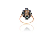 Anello con diamanti, zaffiri e pietre - Asta Preziosi Anello con diamanti, zaffiri e pietre - Asta Preziosi