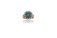 Anello con smeraldo e diamanti - Asta Preziosi Anello con smeraldo e diamanti - Asta Preziosi