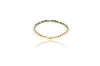 Bracciale tennis con smeraldi e diamanti - Asta Preziosi Bracciale tennis con smeraldi e diamanti - Asta Preziosi