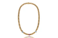 Collana con tormalina e topazi - Asta Preziosi Collana con tormalina e topazi - Asta Preziosi