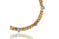 Collana con tormalina e topazi - Asta Preziosi Collana con tormalina e topazi - Asta Preziosi