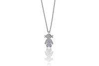 Collana e ciondolo con diamanti - Asta Preziosi Collana e ciondolo con diamanti - Asta Preziosi