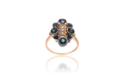 Anello con diamanti, zaffiri e pietre - Asta Preziosi Anello con diamanti, zaffiri e pietre - Asta Preziosi