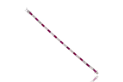 Bracciale con diamanti e rubini - Asta Preziosi Bracciale con diamanti e rubini - Asta Preziosi