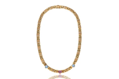 Collana con tormalina e topazi - Asta Preziosi Collana con tormalina e topazi - Asta Preziosi