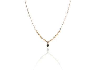 Collana con zaffiro e diamanti - Asta Preziosi Collana con zaffiro e diamanti - Asta Preziosi