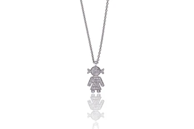Collana e ciondolo con diamanti - Asta Preziosi Collana e ciondolo con diamanti - Asta Preziosi