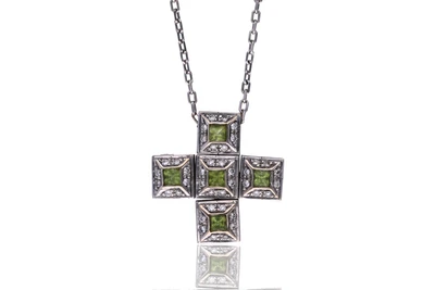 Collana e ciondolo con diamanti e pietre - Asta Preziosi Collana e ciondolo con diamanti e pietre - Asta Preziosi