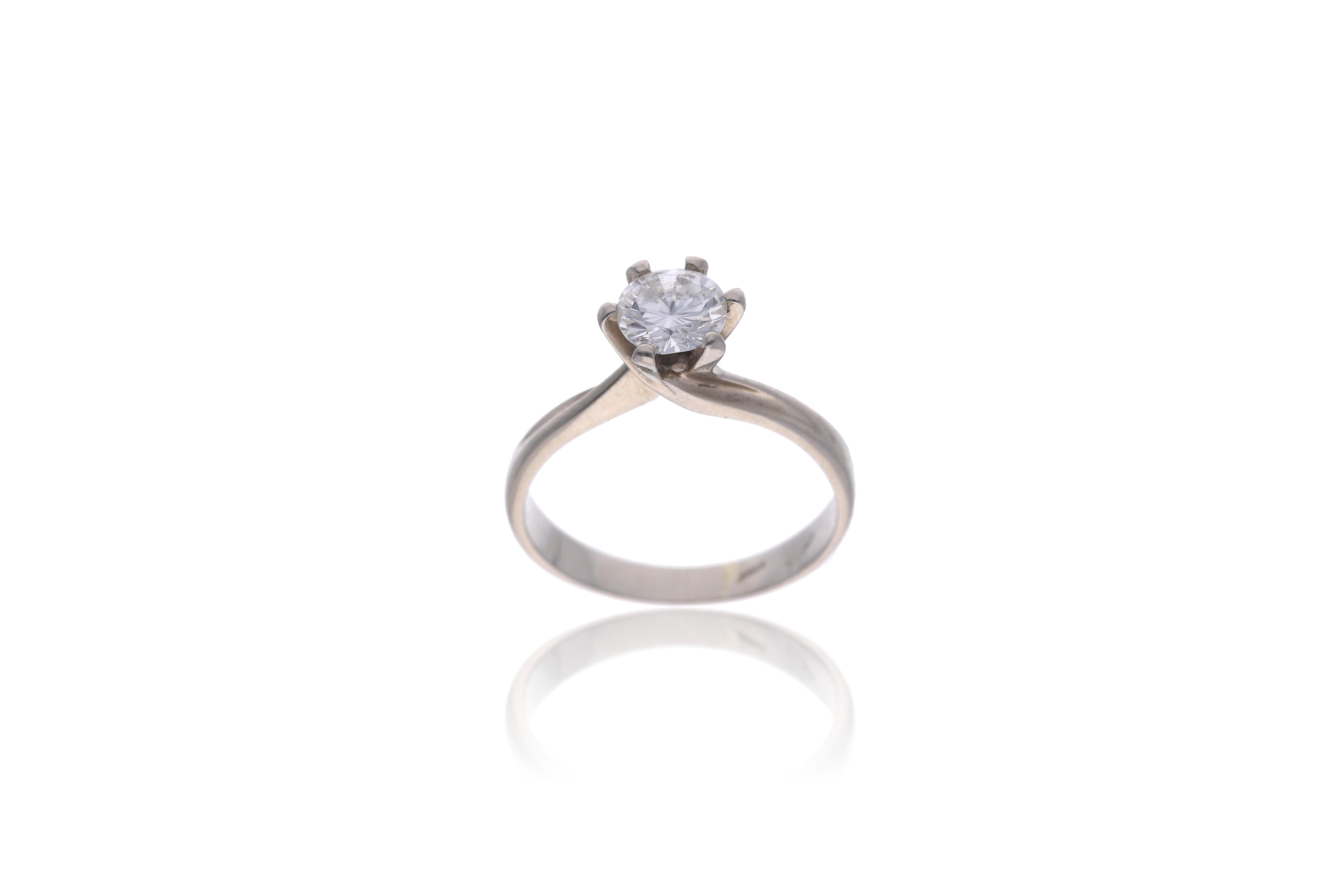 Anello con diamante - Asta Preziosi