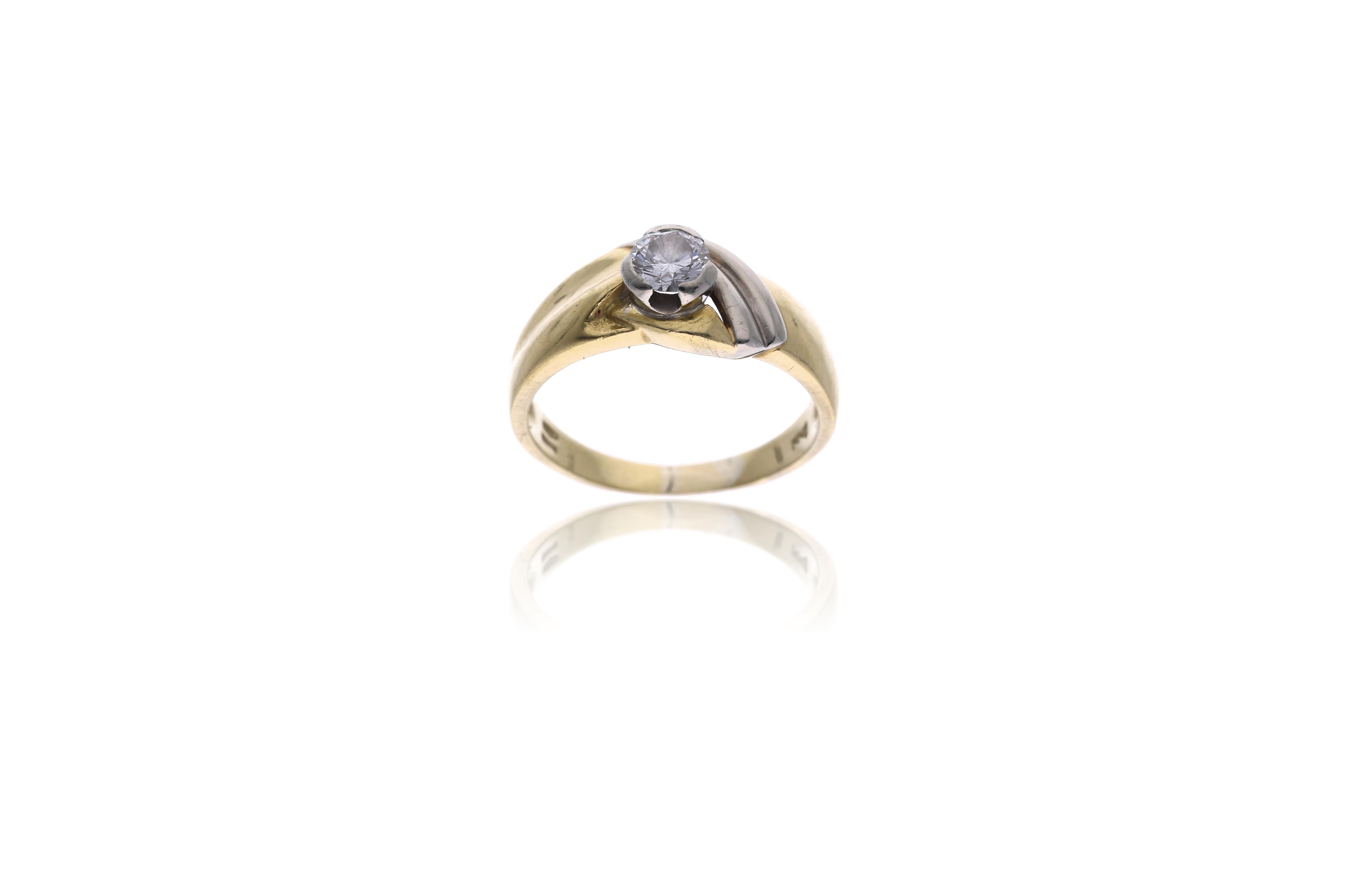 Anello con diamante - Asta Preziosi