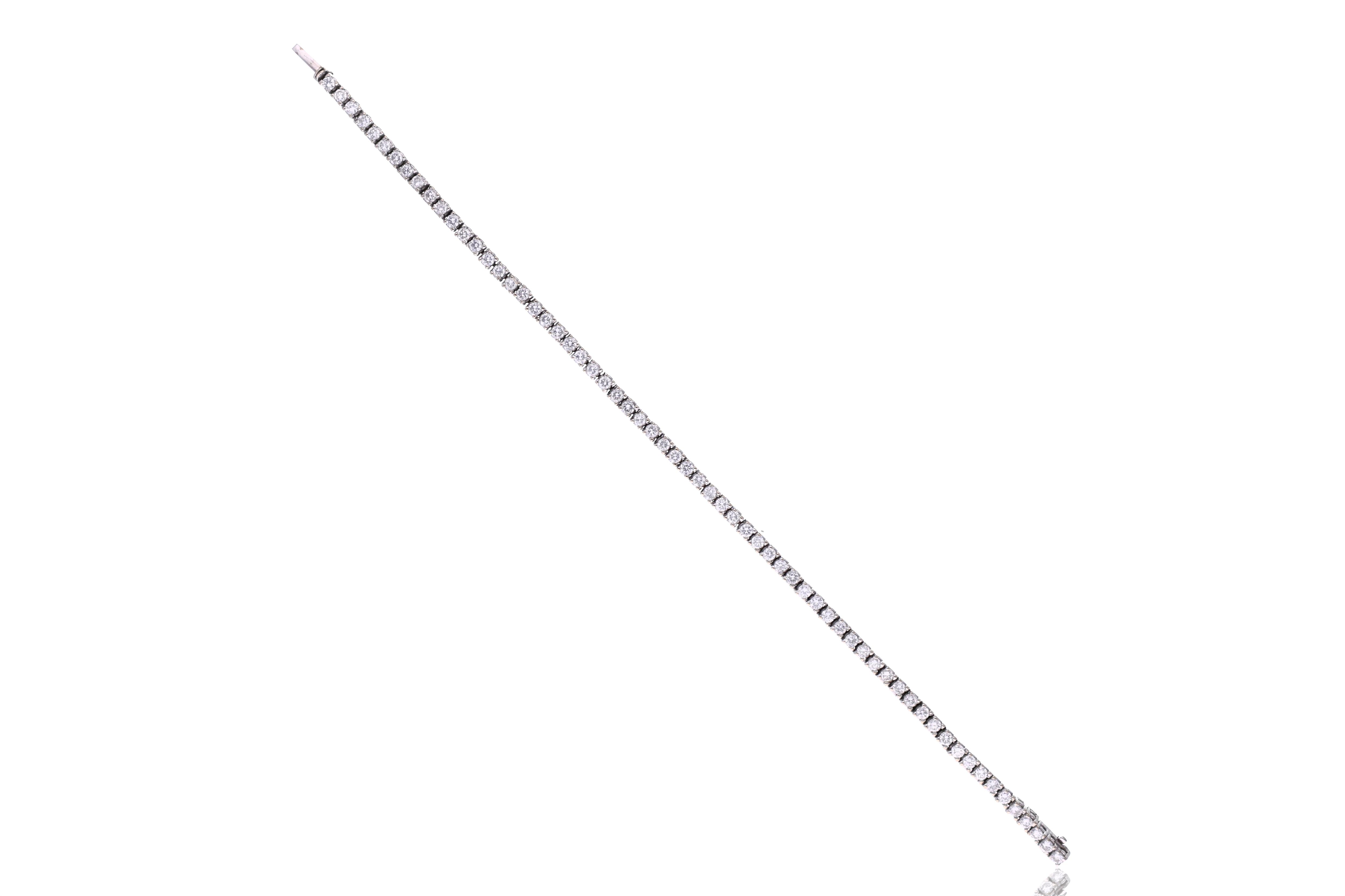 Bracciale tennis con diamanti - Asta Preziosi