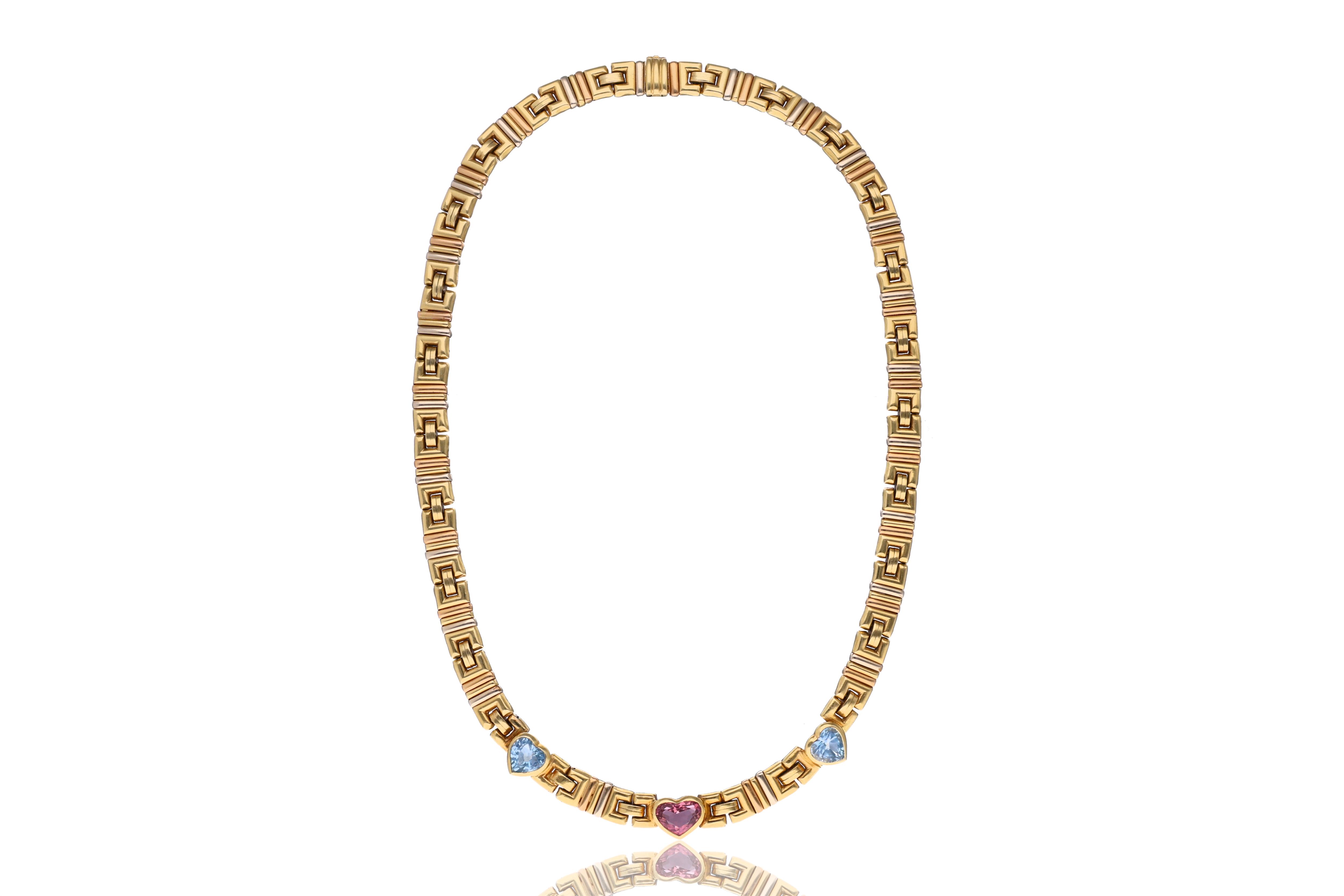 Collana con tormalina e topazi - Asta Preziosi