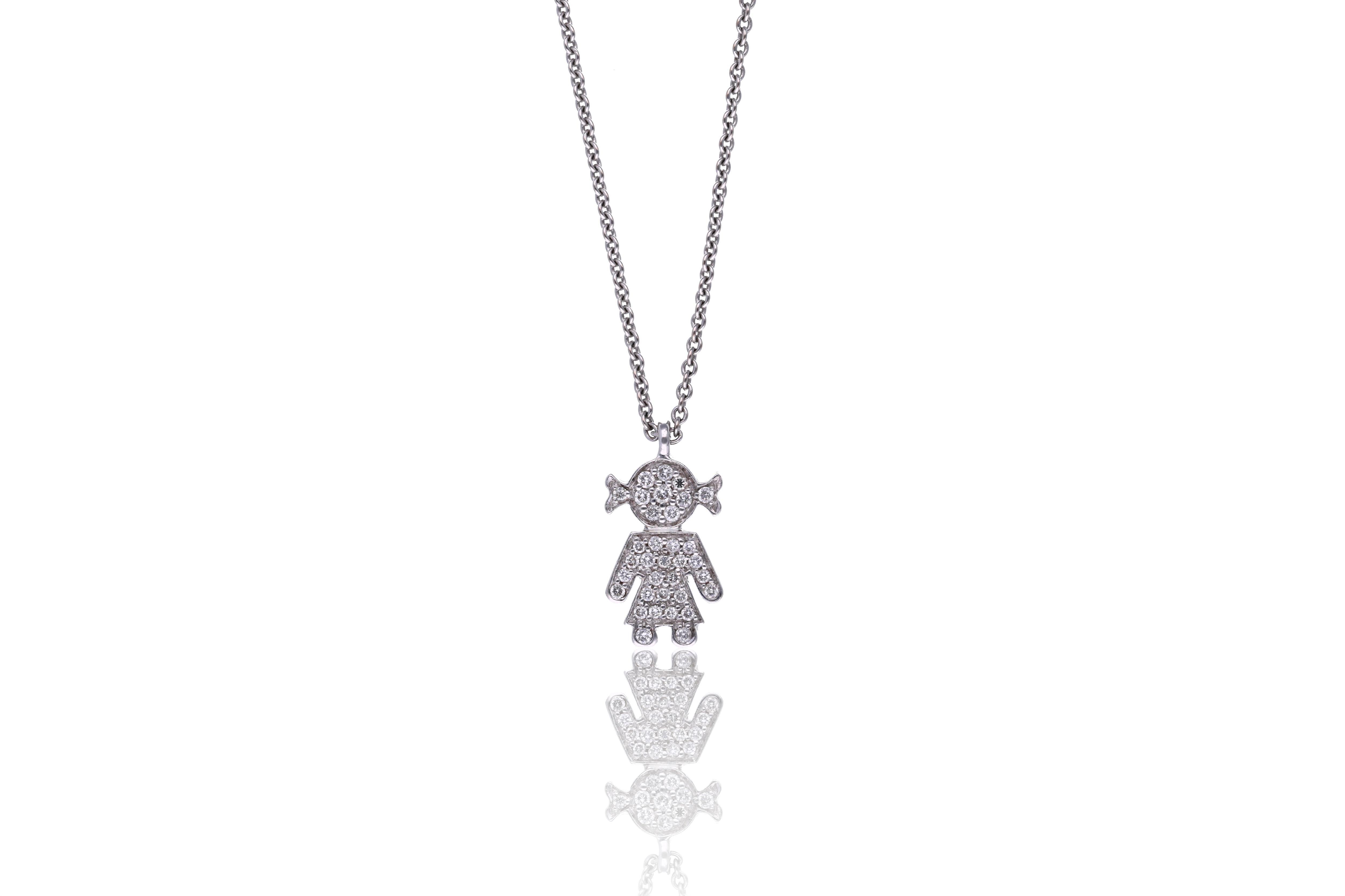 Collana e ciondolo con diamanti - Asta Preziosi