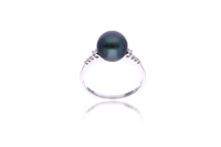Anello con diamanti e perla Tahiti - Asta Preziosi