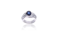 Anello con zaffiro e diamanti - Asta Preziosi