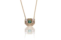Collana con smeraldo e diamanti - Asta Preziosi