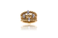 Demi-parure : anello e paio di orecchini con diamanti - Asta Preziosi Demi-parure : anello e paio di orecchini con diamanti - Asta Preziosi