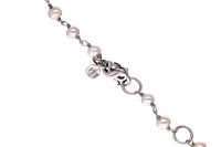 Gabriella Rivalta, collana, con diamanti, perle e smalti, in oro bianco - Asta Preziosi