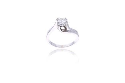 Anello con diamante - Asta Preziosi