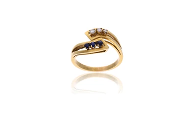 Anello, con diamanti e pietre, in oro 750 - Asta Preziosi